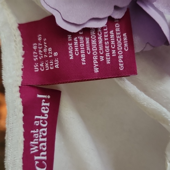 Girls What A Character! Princess Play Dress sz S 7/8 - Picture 10 of 10
